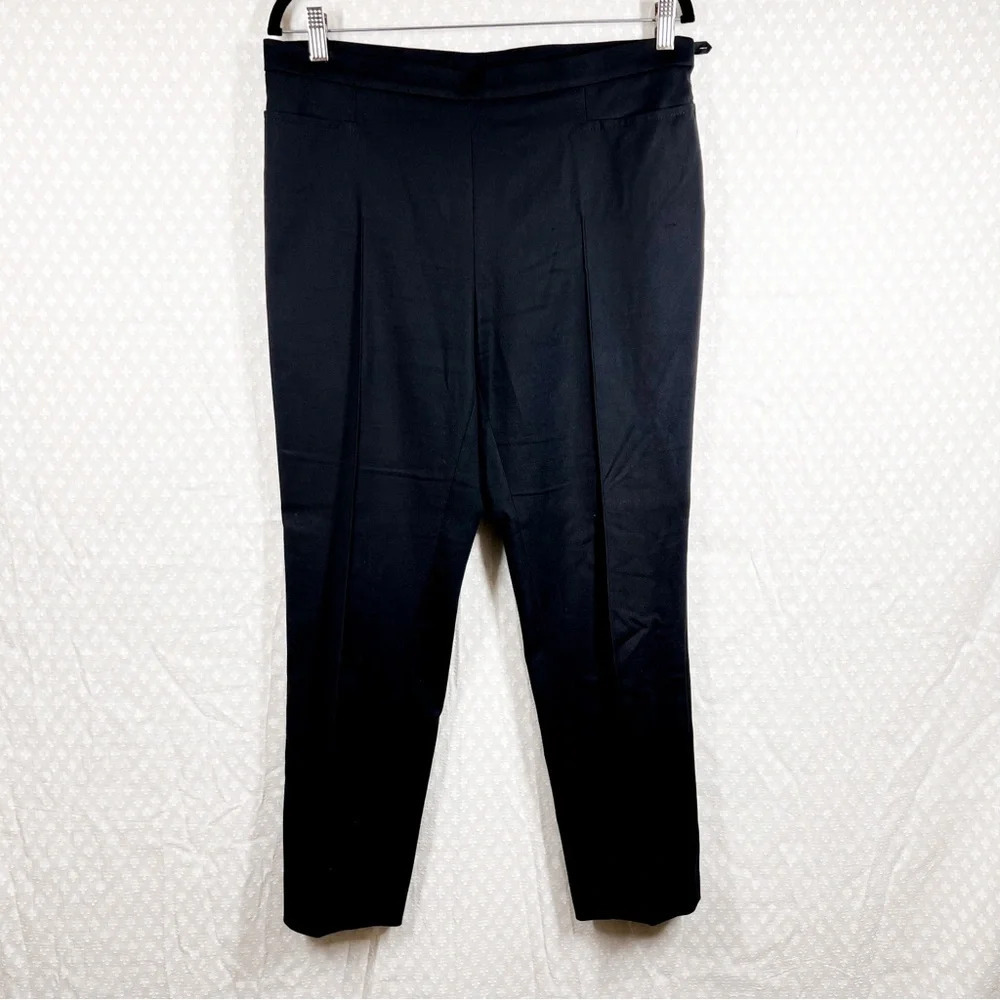 Akris Punto Black High Rise Slim Trousers